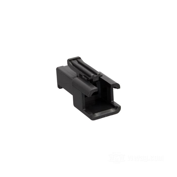 Pin housing »SM« by JST; 2-way; TPV (thermoplastic vulcanizate), black; Japan; gross weight: 1 g