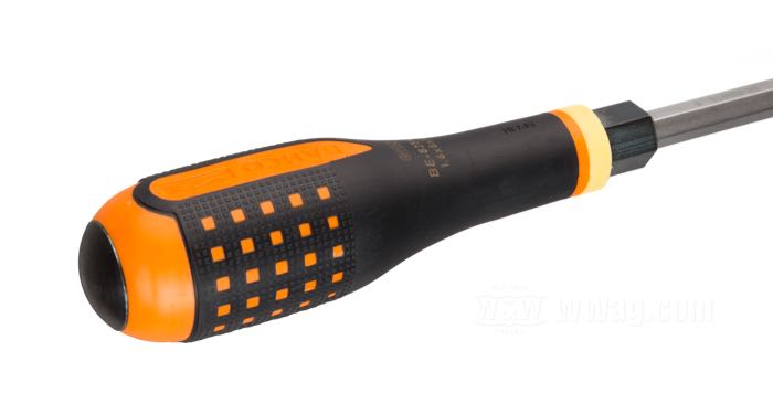 Giravite »Impact Head« di Bahco; lunghezza lama 153 mm, punta 8 x 1.6 mm; acciaio / gomma, esagono da 14 mm; lunghezza: 272 mm; Spagna; peso lordo: 228 g