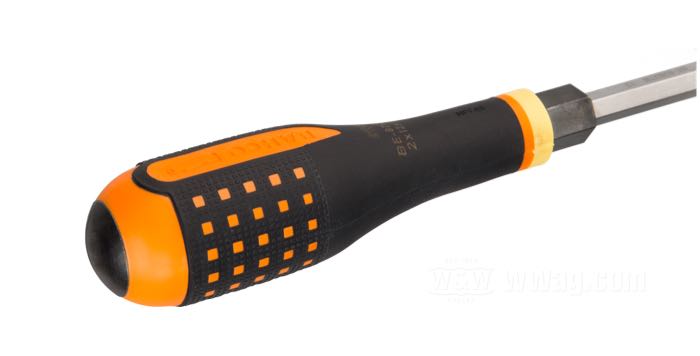 Giravite »Impact Head« di Bahco; lunghezza lama 200 mm, punta 12 x 2 mm; acciaio / gomma, esagono da 14 mm; lunghezza: 322 mm; Spagna; peso lordo: 250 g