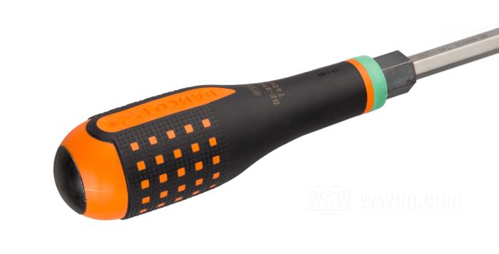 Screwdriver »Impact Head« by Bahco; blade length 150 mm, tip T 40; steel / rubber, 14 mm hex ; length: 272 mm; Spain; gross weight: 231 g