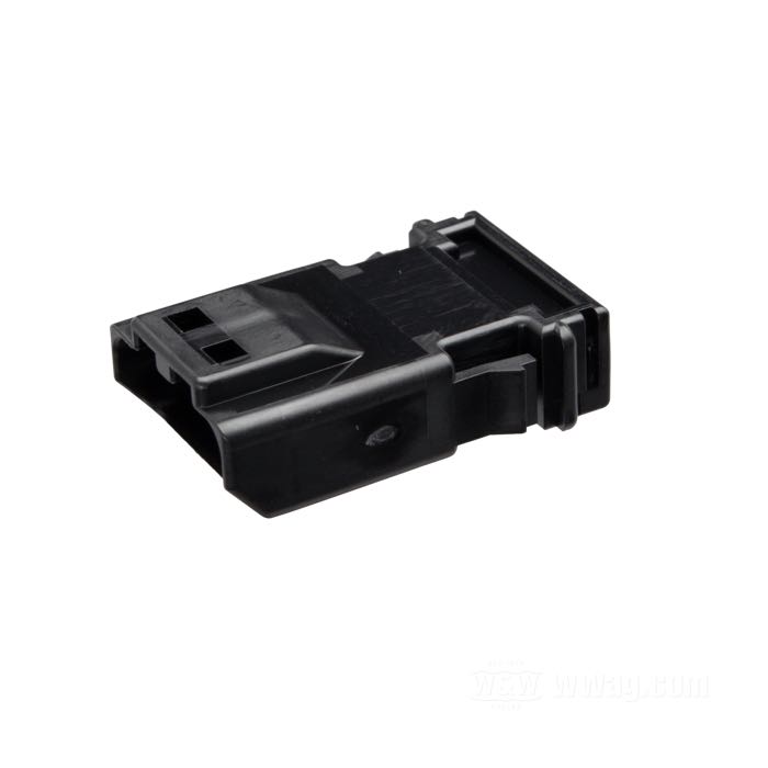 Boîte de cosses mâles »MX 19« de JAE; 4 voies; PBT / silicone, noir; pour fils de: ~ jusqu'à 0.5 mm² (AWG 20); remplace OEM HD 72907-11; Japon; poids brut: 2 g