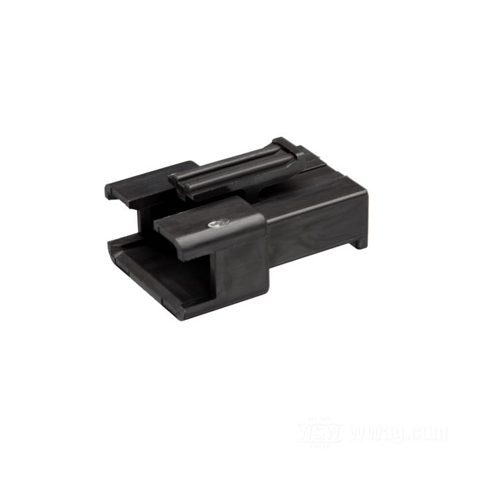Pin housing »SM« by JST; 4-way; TPV (thermoplastic vulcanizate), black; Japan; gross weight: 1 g