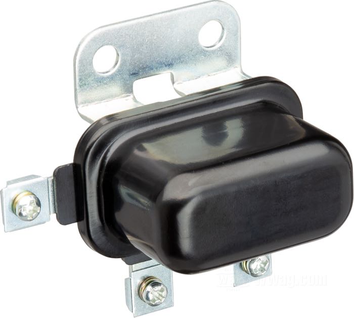 Starterrelais »Delco Remy«; passend für FL(H)  1965-1973, XLH 1967-early 1968 und late 1971-1974, Servi-Car 1970-1973; Stahl; 12 V; ersetzt OEM HD 71455-67; Bruttogewicht: 152 g