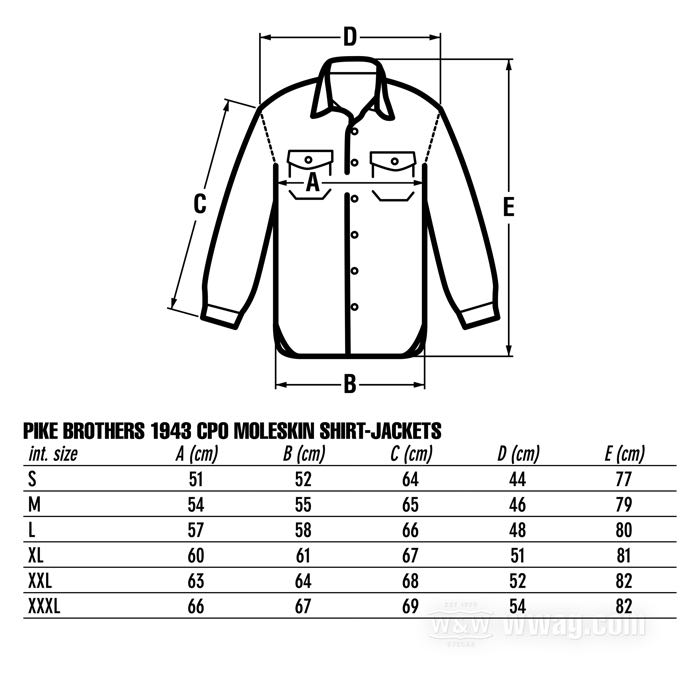 Camisa-chaqueta »1943 CPO« de Pike Brothers; algodón, sulphur black; tamaño: S; Portugal; peso bruto: 831 g
