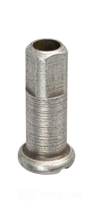 Nipple de rayon de The Cyclery; stock length; longueur standard; acier, CAD (procédé ZnNi); longueur: 22 mm; Ø 7 mm; filetage: 8G-32; Allemagne; poids brut: 5 g