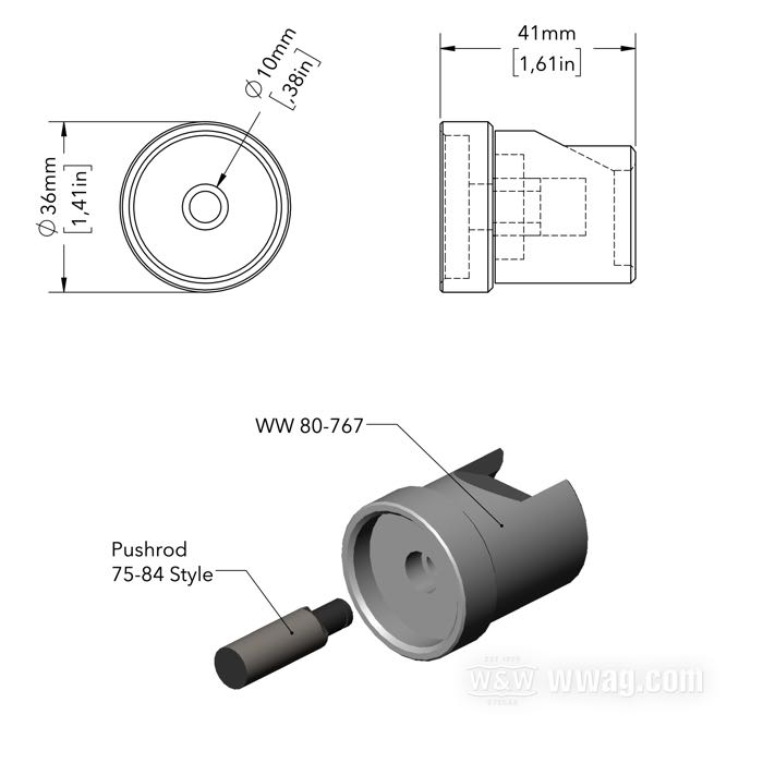Cuscinetto di disinnesto di Cannonball; per Cannonball StealthStarter Kick Drive / Modelli fine 1975-1985 con aste di spinta e cuscinetto di disinnesto di rullini; acciaio; classe di tolleranza: ABEC 1; Ø est.: 36 mm; Austria; peso lordo: 200 g