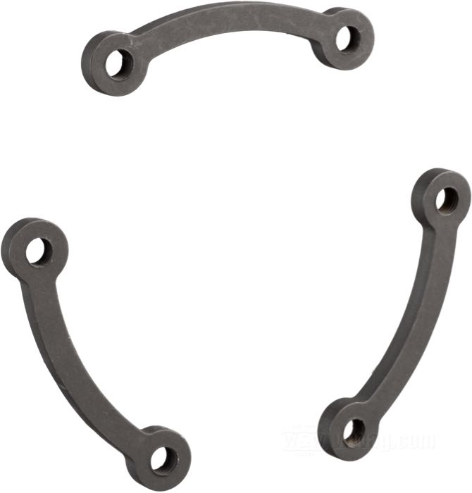 Piastre dado; atto per modelli IOE 1912-1929; acciaio, parkerizzato; filettatura: 1/4”-32; rimpiazza OEM HD 2509-12; peso lordo: 51 g