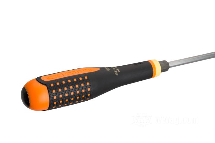 Giravite »Impact Head« di Bahco; lunghezza lama 100 mm, punta 5.5 x 1 mm; acciaio / gomma, esagono da 9 mm; lunghezza: 225 mm; Spagna; peso lordo: 100 g