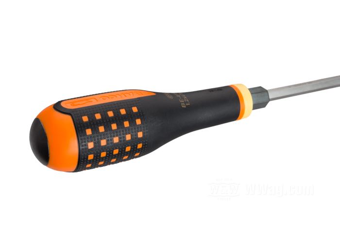 Giravite »Impact Head« di Bahco; lunghezza lama 125 mm, punta 6.5 x 1.2 mm; acciaio / gomma, esagono da 11 mm; lunghezza: 245 mm; Spagna; peso lordo: 175 g