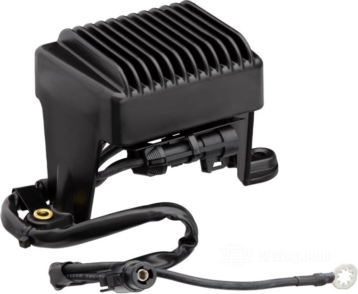 Regulateur/Redresseur »Standard«; adaptable à Touring 2004-2005; aluminium, noir; remplace OEM HD 74505-04; poids brut: 1.07 kg