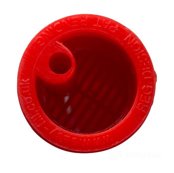 Bocchettone »Flow-Out« di hünersdorff; per Tanica; flessibile; plastica, rosso; lunghezza: 265 mm; peso lordo: 47 g