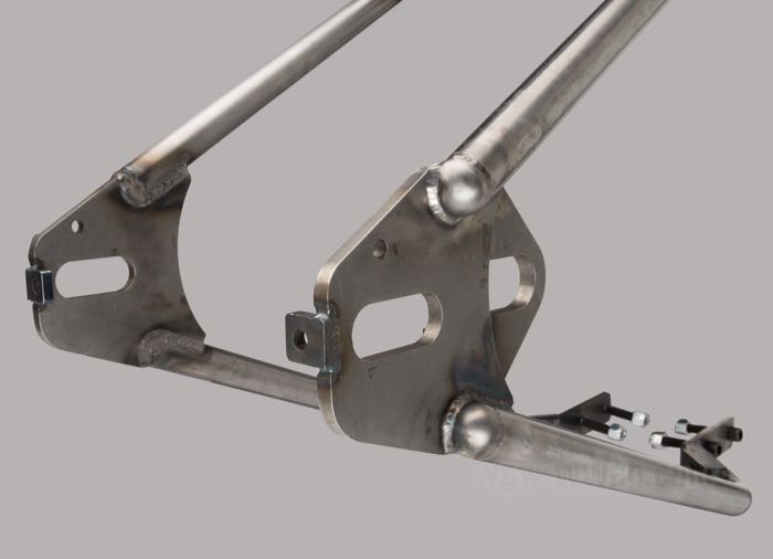 Hardtail »Straight Leg« di Lowbrow Customs; atto per Sportster 1967-1978; acciaio, naturale; con Kit di fissaggio; U.S.A.; peso lordo: 6.25 kg
