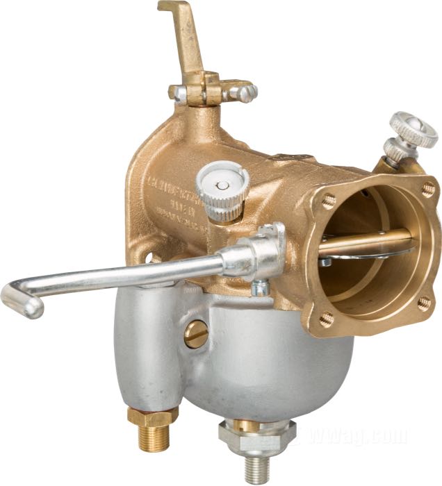 Carburatore a farfalla »Linkert M51L« di Samwel Supplies; atto per modelli UH e ULH; bronzo / alluminio fuso / acciaio, naturale, DI venturi 1-1/8”; rimpiazza OEM HD 1134-37A e 27124-37; Paesi Bassi; peso lordo: 1.5 kg