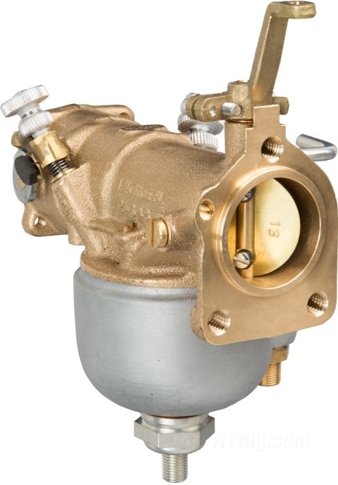 Carburatore a farfalla »Linkert M51L« di Samwel Supplies; atto per modelli UH e ULH; bronzo / alluminio fuso / acciaio, naturale, DI venturi 1-1/8”; rimpiazza OEM HD 1134-37A e 27124-37; Paesi Bassi; peso lordo: 1.5 kg