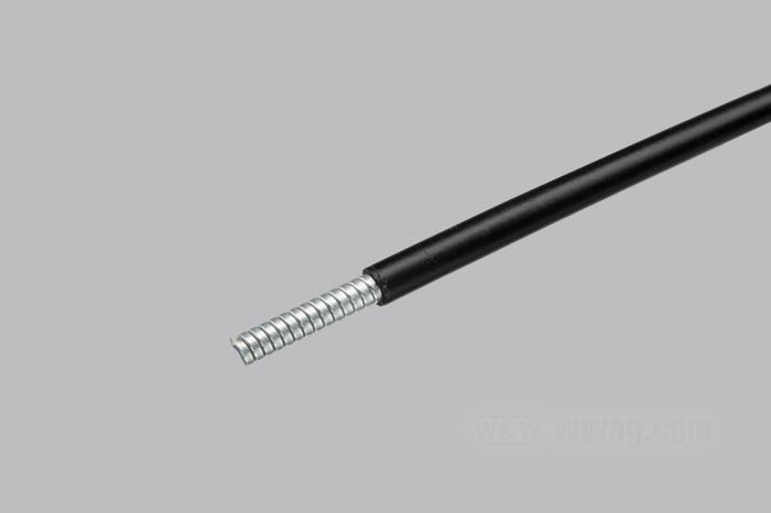 Control coil by Barnett; for Ø 1.19 mm cable; steel / vinyl, black; Ø 4.7 mm; USA; gross weight: 60 g