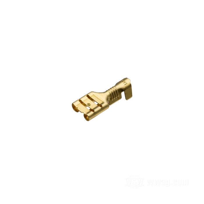 Cosse femelle; pour custom application; non isolé; laiton; largeur: 6.3 mm; pour fils de: ~ 0.75 - 1.5 mm² (AWG 18-16); poids brut: 10 g
