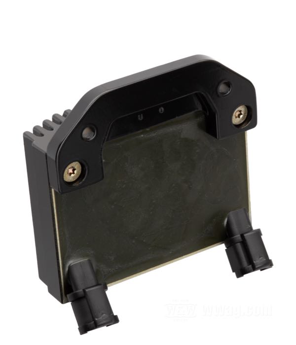 Regulateur/Redresseur de Cycle Electric; adaptable à Dyna 2008→; aluminium, noir, anodisé; remplace OEM HD 74631-08; USA; poids brut: 1.19 kg