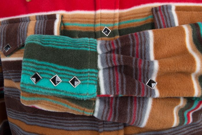 Shirt-Jacket »Serape Western« by Rockmount; fleece / polyester, brown / green; size: M; USA; gross weight: 749 g
