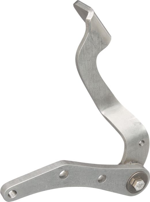 Pédale de frein »Sling Shot« de Prism Supply Co.; pour Frein hydraulique arrière; adaptable à Big Twin 1936-1984 ; pour basamento generatore; acier inox, poli au tonneau; avec vis de montage; USA; poids brut: 1.06 kg