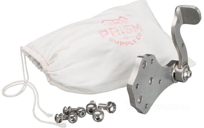 Pedal de embrague »Sling Shot« de Prism Supply Co.; apropiado para Big Twin 1936-1984; acero inoxidable, natural; con tornillos de montaje; EE. UU.; peso bruto: 1.04 kg