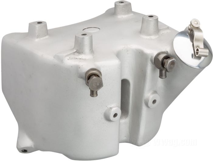 Serbatoio olio »WR Daytona«; atto per modelli solo 45”/750 cc 1937-1952; alluminio fuso, sabbiato; con tappo riempimento; rimpiazza OEM HD 83501-41; Europa; peso lordo: 3.94 kg