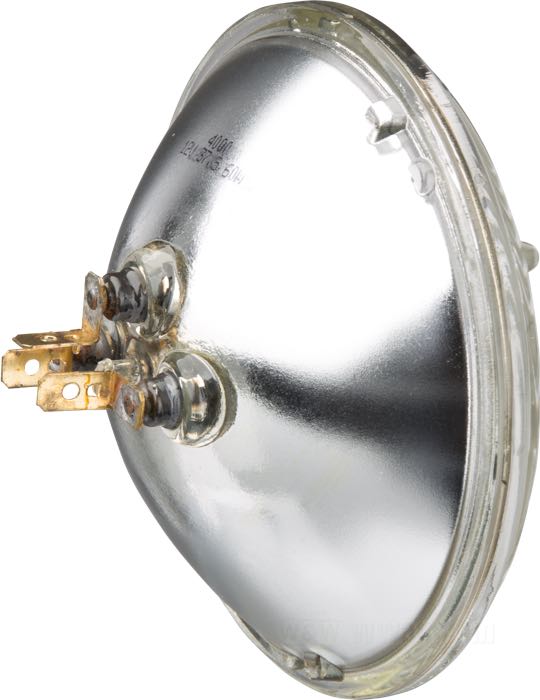Scheinwerfer-Einsatz »Sealed beam«; Stahl / Glas, klar, gerillt; Ø 5-3/4”; Glühlampen-Typ: nicht austauschbar; 12 V; 37.5/60 W; ohne Positionslichtfunktion; ersetzt OEM HD 67698-81B; Bruttogewicht: 390 g