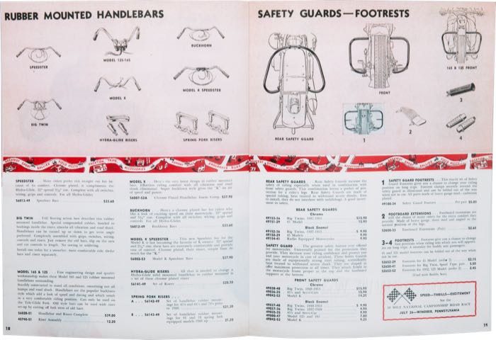 Catalogue »Classic H-D Motorcycle Accessories 1953«; papier; largeur x hauteur: 20 x 27 cm; coloré + noir et blanc; 32 pages; poids brut: 127 g