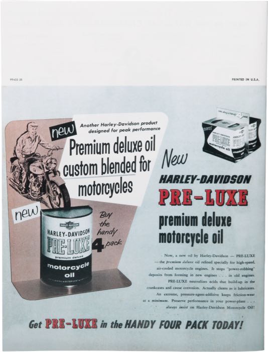 Catalog »Classic H-D Motorcycle Accessories 1958«; paper; width x height: 20 x 27 cm; color + black and white; 32 pages; gross weight: 127 g