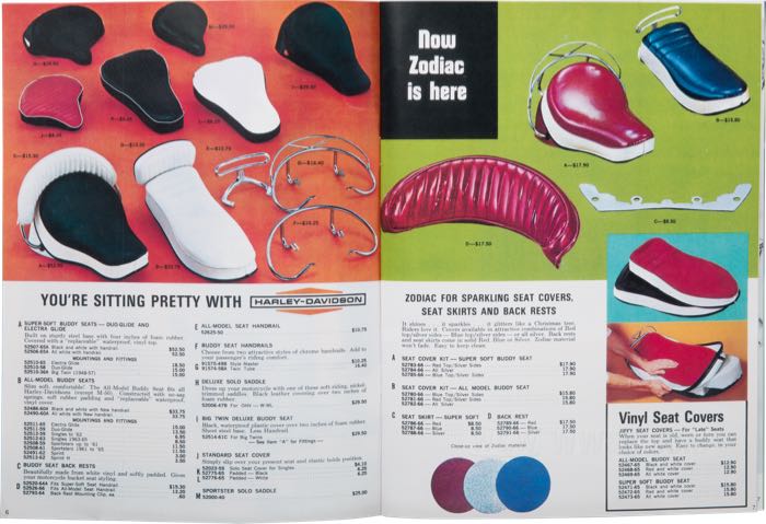 Catalogue »Classic H-D Motorcycle Accessories 1966«; papier; largeur x hauteur: 20 x 27 cm; coloré; 31 pages; poids brut: 116 g