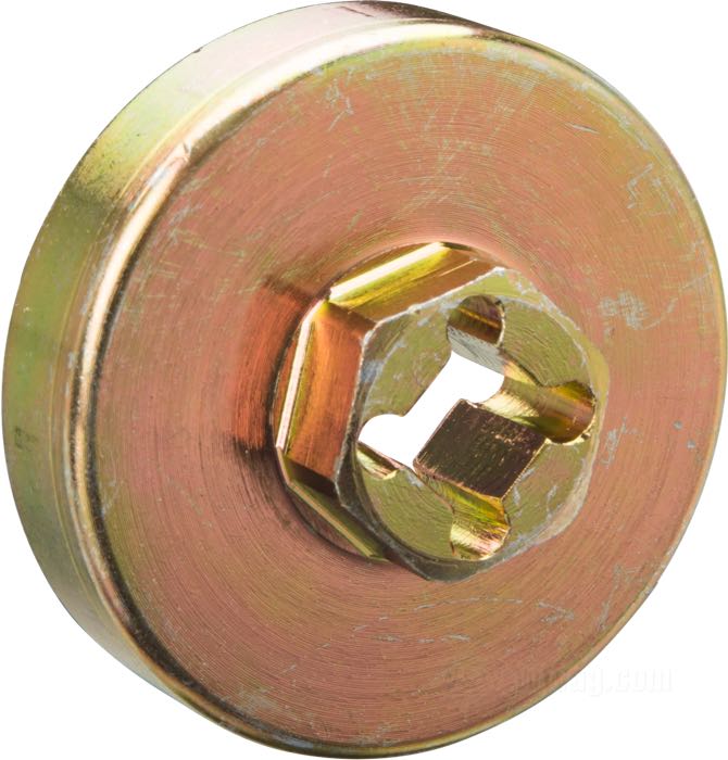 Socket by InMaxWeTrust; for Plug / Fork tube; for 39 mm and 49 mm forks; steel, zinc plated, 3/4” hex at drive end; drive: 3/8”; wrench size: 1-3/8”; gross weight: 159 g