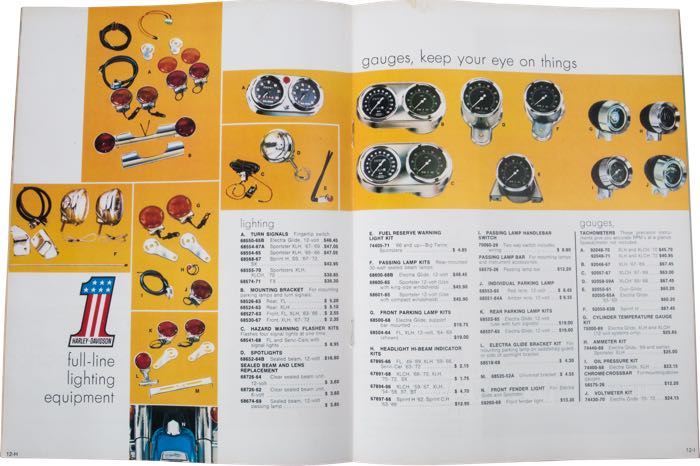 Catalogue »Classic H-D Motorcycle Accessories 1972«; papier; largeur x hauteur: 20 x 27 cm; coloré; 21 pages; poids brut: 142 g