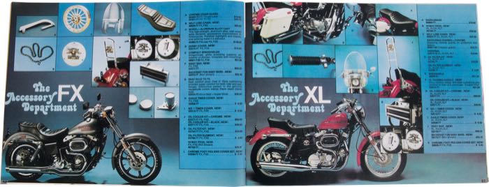 Catalogue »Classic H-D Motorcycle Accessories 1977«; papier; largeur x hauteur: 27 x 20 cm; coloré; 31 pages; poids brut: 116 g