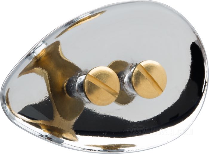 Spot »Spoon«; steel, nickel-plated; length x width: 60 x 39.5 mm; with 2 screws; gross weight: 19 g