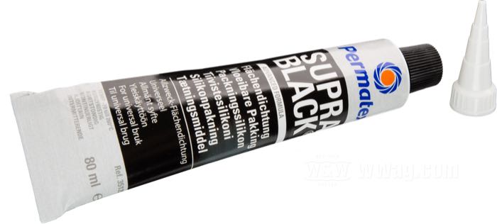 Dichtungsmittel »Supra Black« von Permatex; schwarz; bis 260° C; 80 ml; USA; Bruttogewicht: 11 g