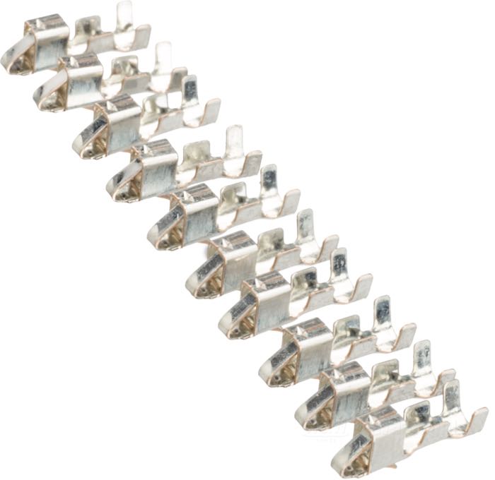 Terminal socket »SM« by JST; for JST connector system; phosphor bronze, tin-plated; length: 9 mm; Japan; gross weight: 1 g