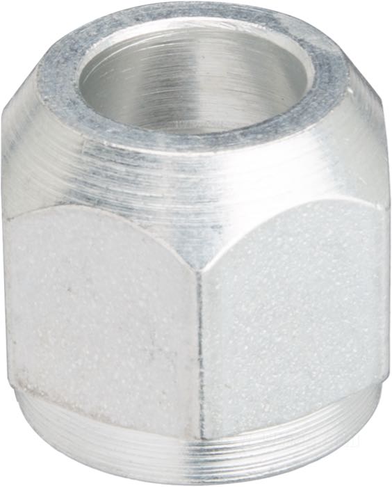 Ecrou-raccord de Colony; acier, CAD (procédé ZnNi); filetage: 9/16”-24; USA; poids brut: 15 g