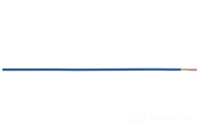 Elektrokabel »FLRY«; Kupfer / PVC, blau / schwarz; 0.34 mm²; Bruttogewicht: 5 g