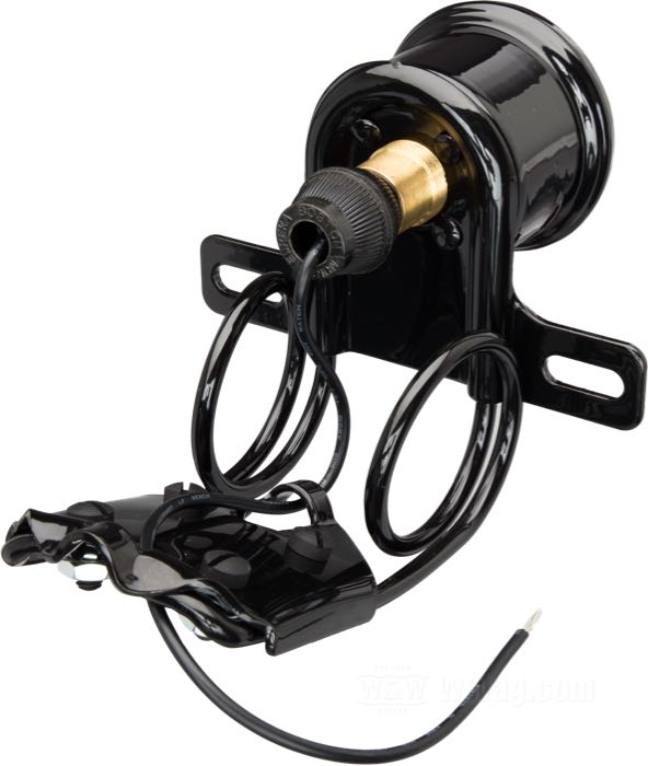 Fanalino posteriore; atto per modelli J 1923-1927; acciaio, nero, verniciato, con lenti in vero vetro ; 6 V; 10 W; basetta: BA15s; con lampadina 6 V; senza luce freno; con illuminazione targa; con portatarga; con minuteria di fissaggio; peso lordo: 540 g