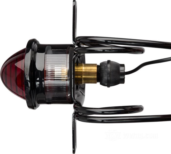 Fanalino posteriore; atto per modelli J 1923-1927; acciaio, nero, verniciato, con lenti in vero vetro ; 6 V; 10 W; basetta: BA15s; con lampadina 6 V; senza luce freno; con illuminazione targa; con portatarga; con minuteria di fissaggio; peso lordo: 540 g