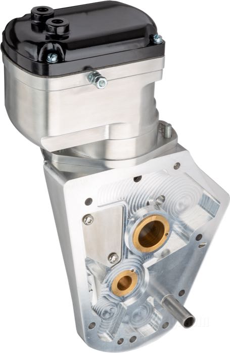 Magneto »M5« de Morris Magneto; apropiado para Big Twin Shovelhead y Evolution 1970-1999 / Big Twin 1973-1992; aluminio, pulido; con junta del cárter; EE. UU.; peso bruto: 6 kg