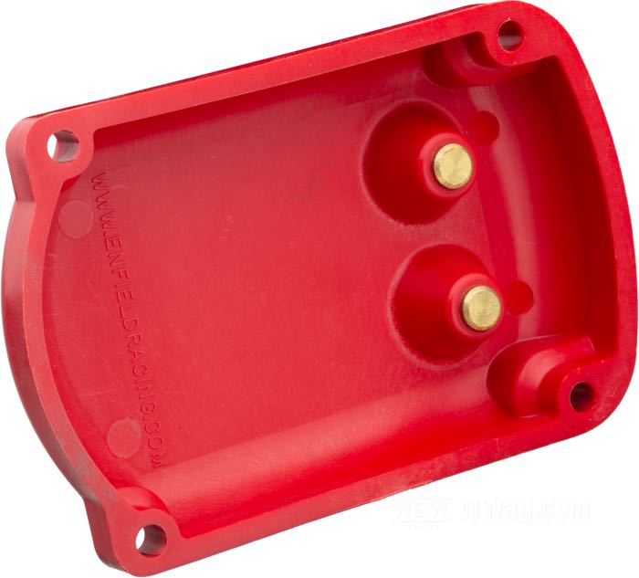Lid »Racing«; for Fairbanks, Morris & Hunt magnetos; plastic, red; USA; gross weight: 180 g
