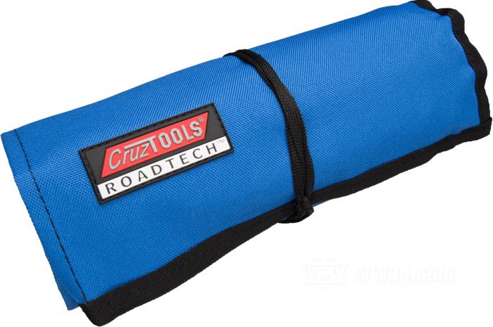 Kit utensili »RoadTech H3« di CruzTools; acciaio cromo-vanadium; L x A x P: 12 x 6.5 x 24.5 cm; dimensioni metriche e in pollici miste; peso lordo: 1.62 kg