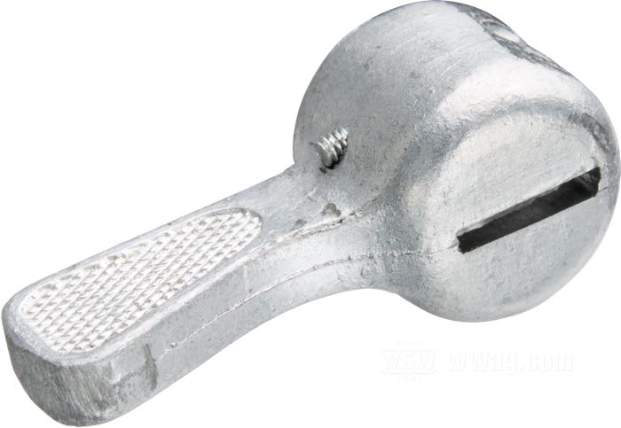 Switch by The Cyclery; for Switch assembly; fits IOE and V-models 1925-1932; cast aluminum, knurled; replaces OEM HD 4557-26; Europe; gross weight: 16 g
