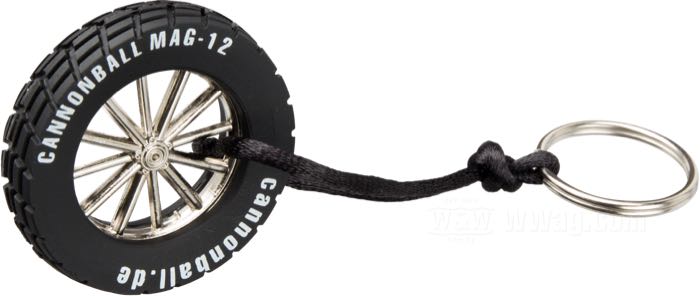 Schlüsselanhänger »Cannonball MAG-12« von Cannonball; Gummi / Kunststoff; Bruttogewicht: 17 g