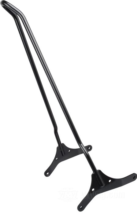 Sissy Bar von The GasBox; passend für Sportster 2004-2020; Stahl, schwarz, kunststoffbeschichtet; Breite x Höhe: 24 x 61 cm; mit Montageschrauben; USA; Bruttogewicht: 2.32 kg