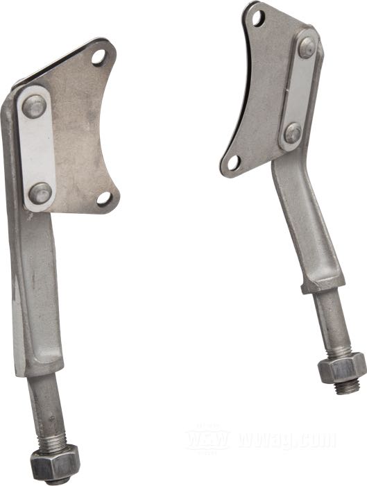 Soportes de montaje de The Cyclery; para bocina Klaxon; apropiado para modelos V 1930; acero, natural; reemplaza OEM HD 4859-30, 4860-30 y 4861-29; Europa; peso bruto: 426 g