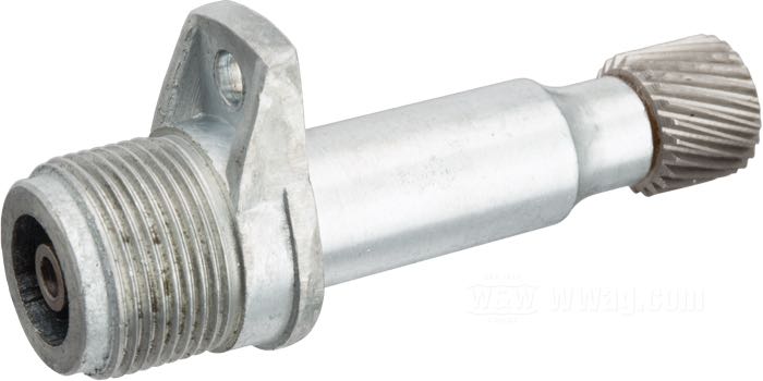 Speedometer drive unit; for transmission drive; fits FL 1969-1980, FX 1971-1972, FXWG 1980-1983; for 1:1 (1000 rpm = 60 mph) speedometers; steel / aluminum; drive ratio: 0.30; number of teeth: 23; replaces OEM HD 67130-69T; gross weight: 120 g