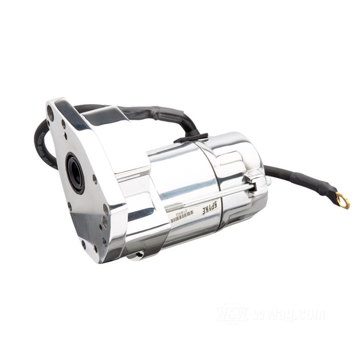 Motor de arranque de Spyke; apropiado para Big Twin 1986-1988; con solenoide separado; pulido; 1.4 kW; peso bruto: 3.34 kg