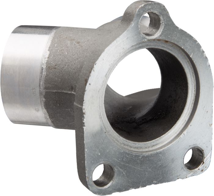 Ansaugstutzen von The Cyclery; passend für Big Twin Flathead 1939-1948; Gusseisen, Guss-Finish; für Linkert Vergaser M-Baureihe 3 Schrauben; ersetzt OEM HD 1107-39; Europa; Bruttogewicht: 325 g