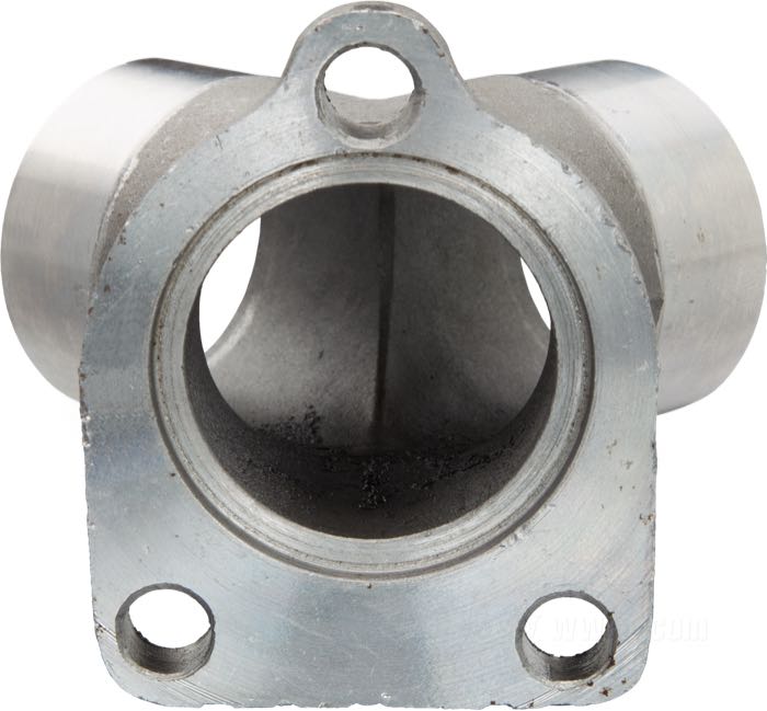 Ansaugstutzen von The Cyclery; passend für Big Twin Flathead 1939-1948; Gusseisen, Guss-Finish; für Linkert Vergaser M-Baureihe 3 Schrauben; ersetzt OEM HD 1107-39; Europa; Bruttogewicht: 325 g